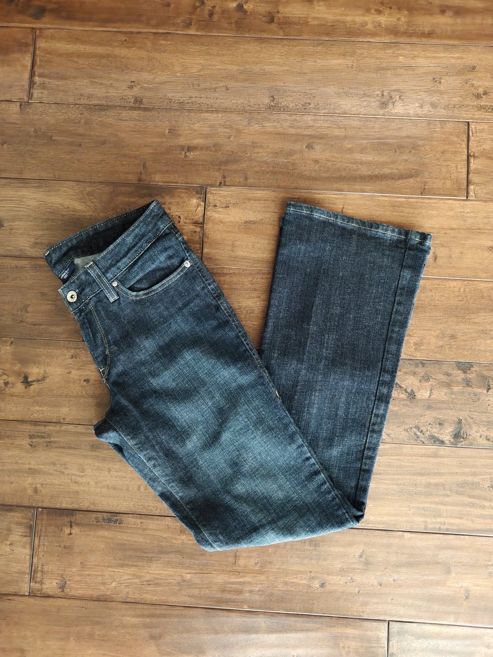 Levi's Dark Wash Mid Rise Boot Cut Jeans